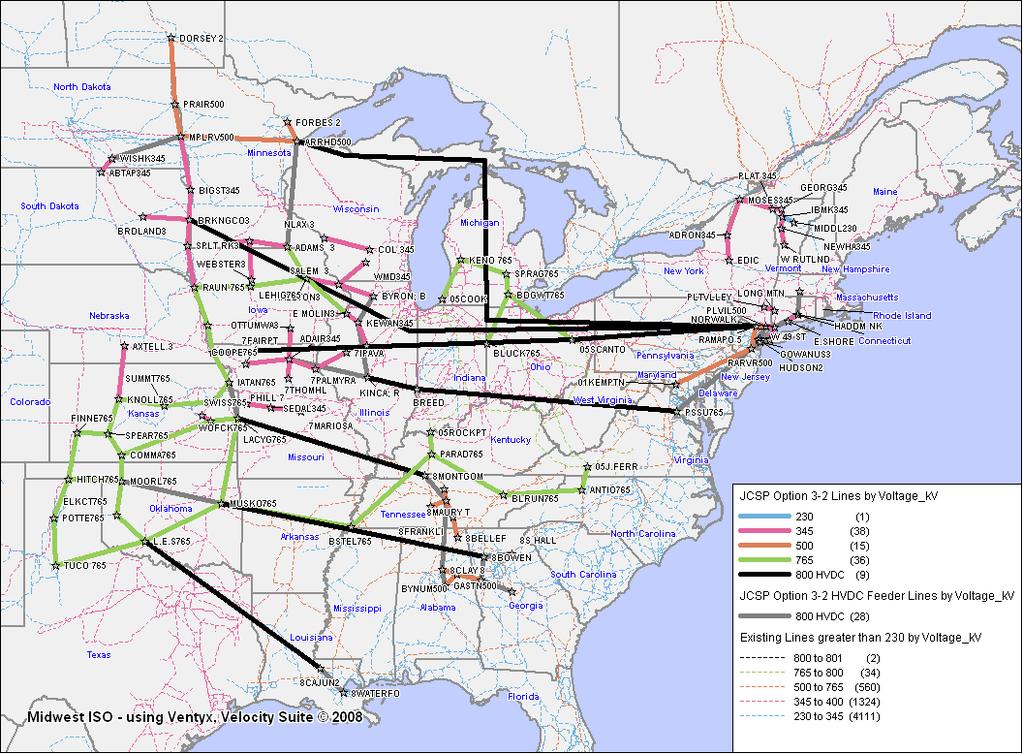 Joint Coordinated System Plan Identified Seven HVDC Lines to Move