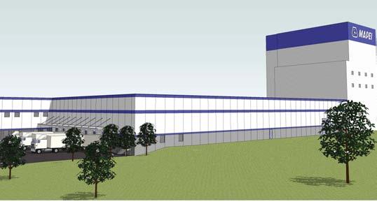 MAPEI s new plant in Millville, New Jersey, is being built to achieve LEED certification.