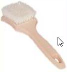 Nylon Brush: This is a good choice because nylon brushes are easier to