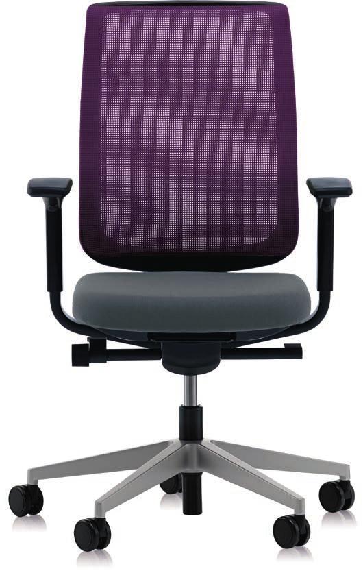 Reply Air task chair offers modern and contemporary design. The mesh version comes in seagull and black finishes.