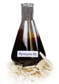 biocrack - Pyrolysis Oil Dehydration of biocrack pyrolysis oil is possible Pyrolysis Oil Water Content [wt.%] 50 Lower Calorific Value [kj/kg] 8700 Pyrolysis Oil dehydrated 8 29000 Crude Oil 1 0.