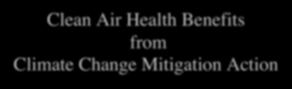 Clean Air Health Benefits from Climate Change