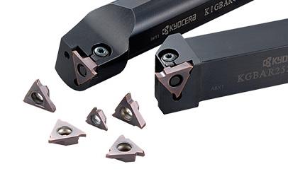 Click for Video Product Brochure GBA Grooving System 3 CUTTING EDGES PER INSERT MEGACOAT PR115 INSERTS For consistently long tool life GBA-MY Molded chipbreaker produces smooth chip evacuation M-SIX