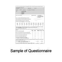 Questionnaires A survey instrument through which individuals respond to printed questions.