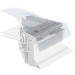 insulating glass unit polycarbonate clear or opaque frame filled with polystyrene for superb insulation PVC profiles provide a nice, smooth surface easy cleaning