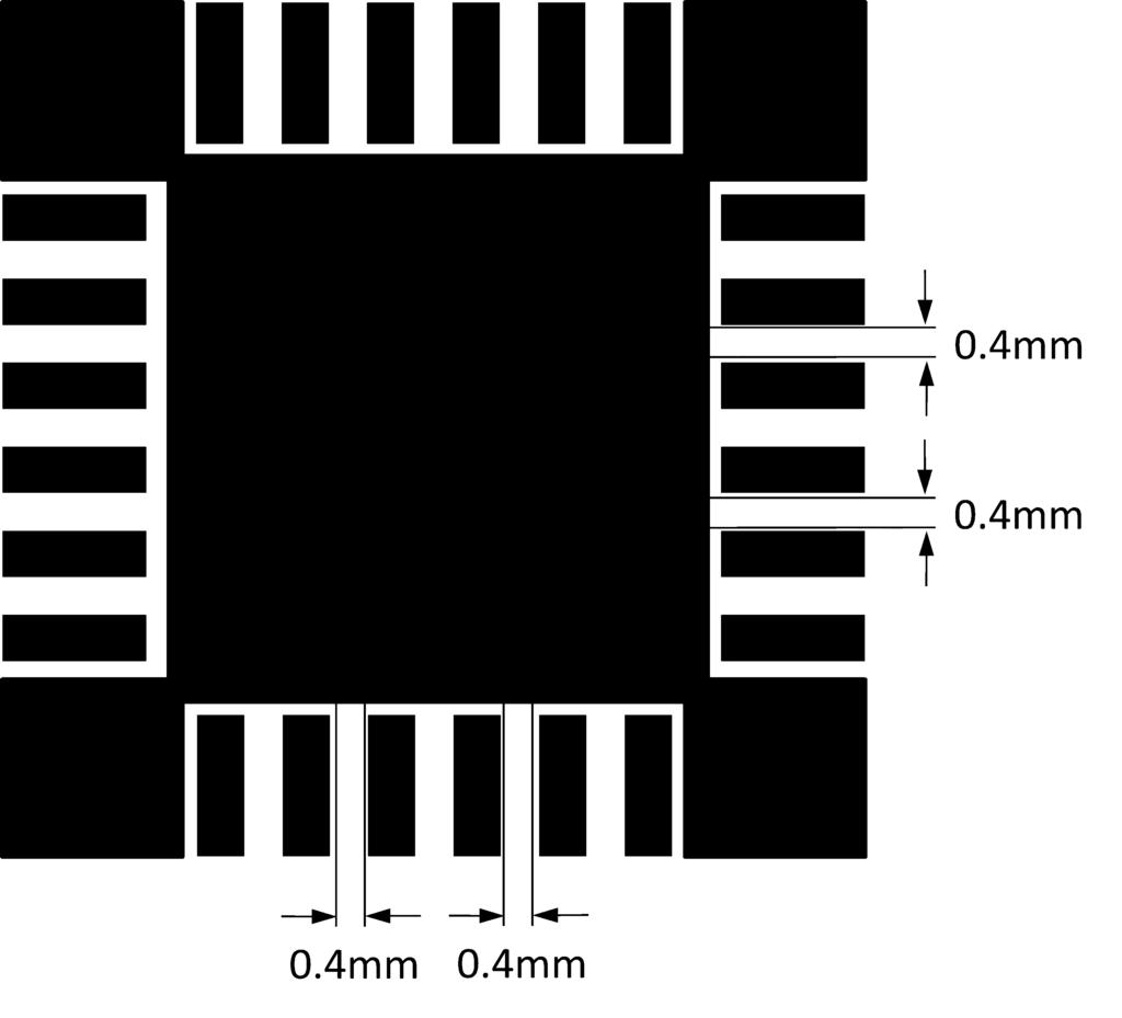 SMD Segmented Exposed Pad Land Pattern NSMD Segmented Exposed Pad Land Pattern Figure 13.