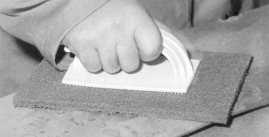 removing or damaging the base materials. Essentially, non-woven abrasives are used as a final finishing step.
