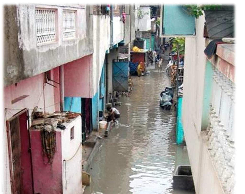 Urban Floods of Indore Poor drainage and expanding city in nearly flat terrain Flood rather