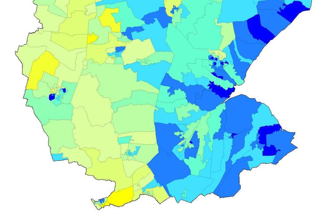 education deprivation for children / young people in the area, and one