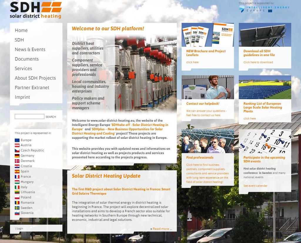 SDH-Website: www.solar-district-heating.