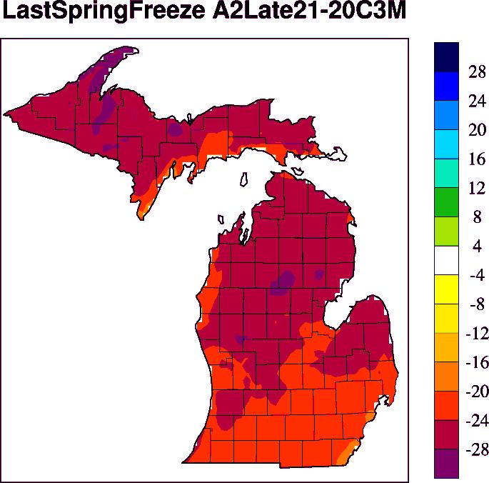 Last Spring Frost Low High Sources: