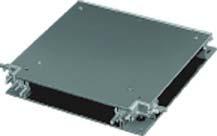 Factory Assembled Trench Duct Cover Plates (ordered separately) a a L W.50 in. 13 mm.25 in. 6 mm Width W Length L in. mm in.