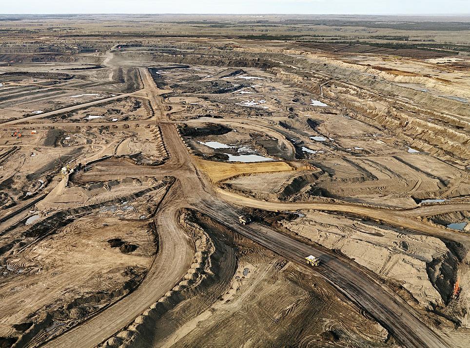 A Global Supply Problem Alberta Tar Sand Pit - This area