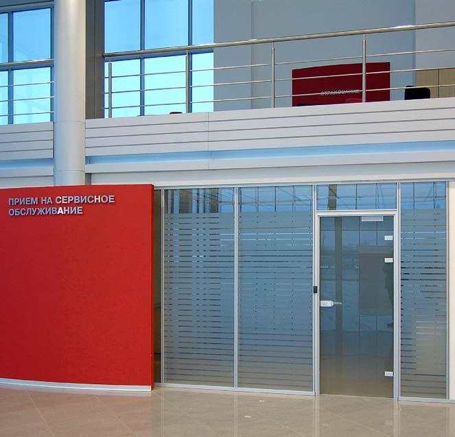 It is also possible to cover large areas of glass to use it as whiteboard.