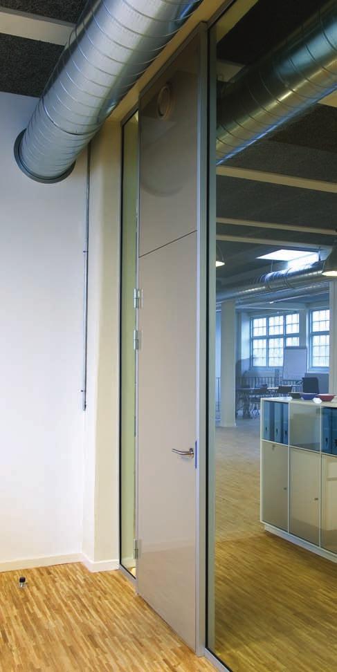 6 A Complete Door System Sliding doors, pivot operated doors, and doors in aluminium frames can be fitted into DEKO