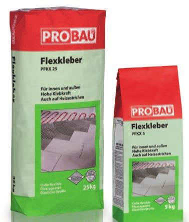 Everything you need: Flexible Adhesive For laying tiles, facing tiles, lightweight panels and rigid foam boards.
