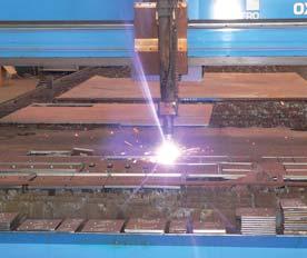 A CNC Oxy cutter has been installed to process plates over 32mm in thickness.