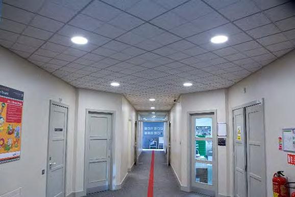 the buildings. The project was completed under a SEAI Better Energy Community grant scheme and is used as a showcase for communities and other organisations to see LED lighting systems in operation.