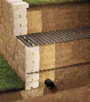 Do not use PEA GRAVEL or SAND for leveling pad. install the base course Place the first course of Country Manor/Stonegate units end to end (with front corners touching) on the prepared base.