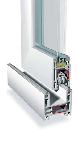 CUSTOMER SATISFACTION WITH EASE SLEEK AND SOLID WINDOWS THAT ARE A BREEZE TO INSTALL 1 2 3 4 5 6 7 8 Improved multi-chamber design Enlarged reinforcement chamber Welded corners Protective seals Easy