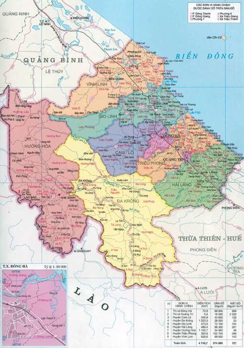 Map of Quang Tri Source: