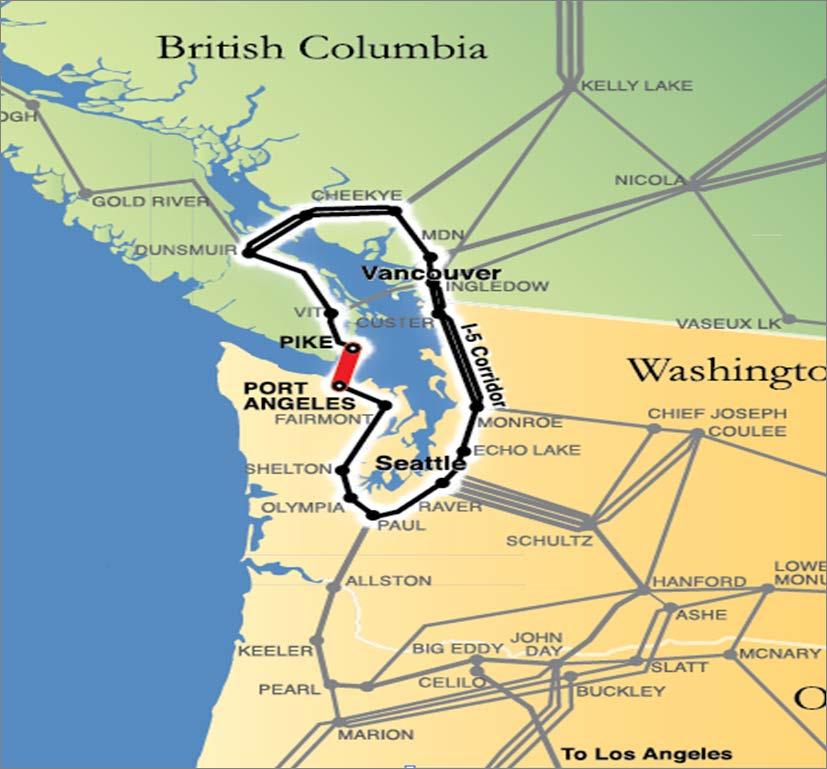 Juan de Fuca Cable Project 550 MW High Voltage Direct Current (HVDC) transmission line to connect Greater Victoria area of Vancouver Island, BC with Olympic Penninsula,
