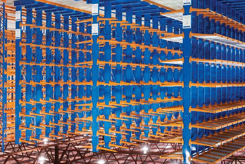 Medium & Heavy Duty Cantilever Racking STORMAX The most efficient solution for storing irregular awkward or long items such as bulky furniture, timber lengths, PVC and