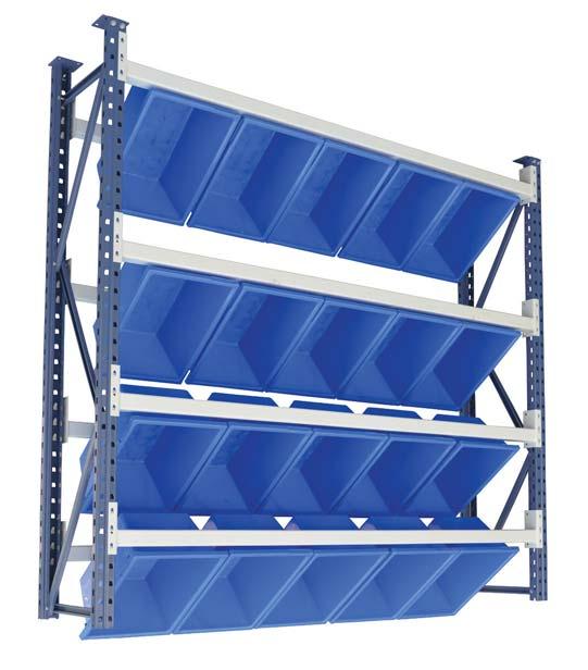Access Plastic Bin Rack These access bin racks store and display products for easy access and stock picking Extra strong powdercoating frames and beams Rack fits the No.