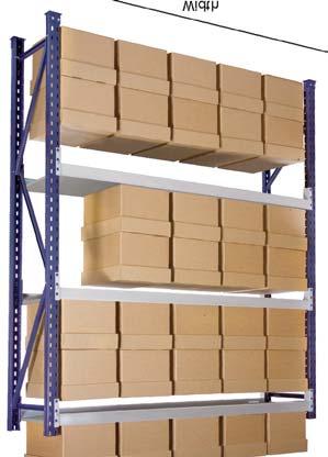 The Stormax longspan system is a heavy duty system which is similar to pallet racking