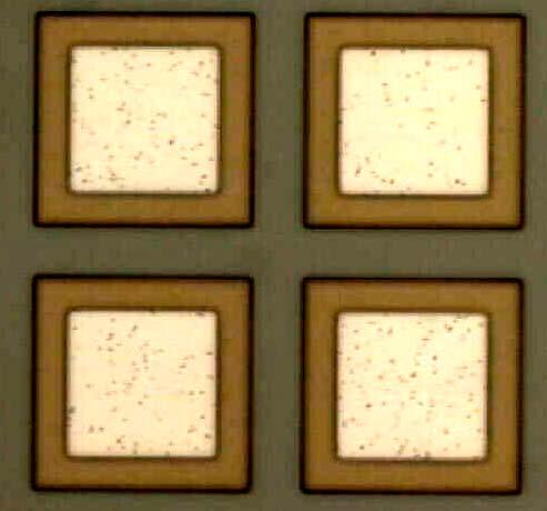 the entire range listed above, i.e. 50 to 300 µm tall bumps. The electroplating technique is fairly versatile in that micro solder bumps can be formed which are very thin, i.e. 1 to 50 microns.