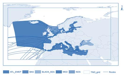 3.2.8 Emissions from marine shipping For marine shipping activities, this report uses historic and future emissions of air pollutants as provided by the recent VITO report to DG ENV (Campling et al.