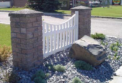 PILLARS, CORNERS & CURVES Expocrete has the most versatile retaining wall systems to assist you with your landscape design.