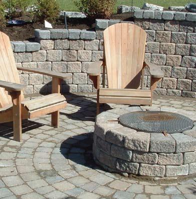 FIRE PITS STACKSTONE & ROMANSTACK FIRE PIT KITS Prepackaged fire pit kits include 25 grill and installation
