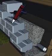 NOTE: The illustrations shown are for the StackStone SRW conventional vertical retaining wall system.
