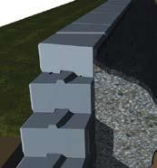STEP 8: PLACE THE COPING UNITS Various coping units are available depending on the desired look.