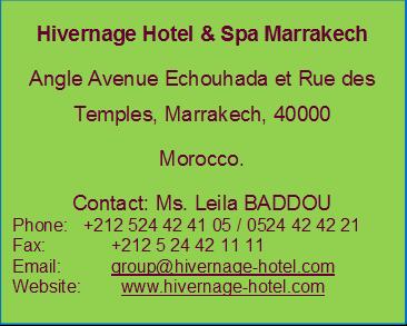 A taxi from Marrakech Airport to the Hotel usually takes around 5 to 10 minutes.