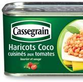 Focus New Cassegrain products In France, the innovation strategy for Cassegrain has led to the launch of new original recipes such as Haricots Coco (haricot beans cooked in a tomato and herb sauce).