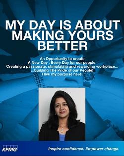 The KPMG story wall Walk the talk Shalini Pillay, Head of People, Performance and Culture, KPMG India Culture is little about what is said, and very much about what is done.