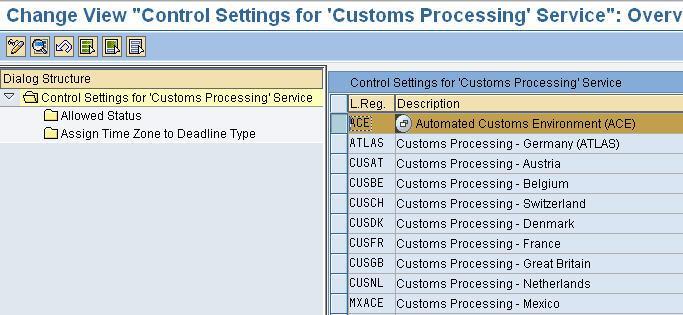 Incompleteness Checks in Customs Shipments and Customs Declarations 7.