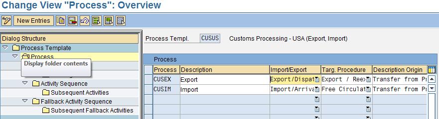 42 Define Processes Define communication process with customs authorities, for example CUSEX for US export.
