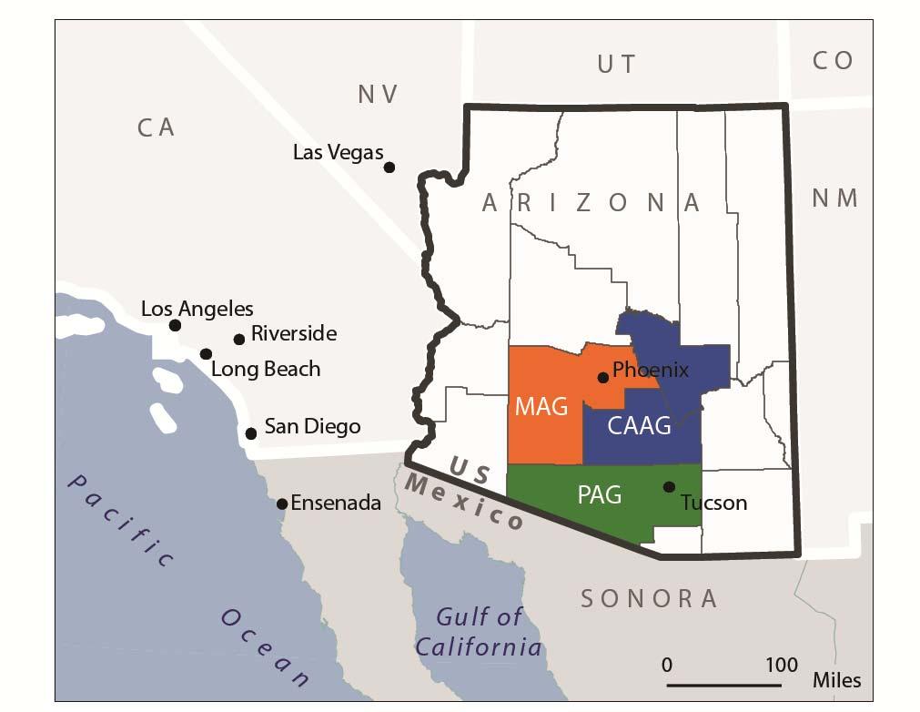 1.0 INTRODUCTION AND BACKGROUND The Arizona Sun Corridor megaregion has outpaced population growth among the eleven U.S. megaregions.