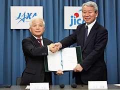 Technology Development and Transfer MOU between JAXA-JICA was signed on Apr.