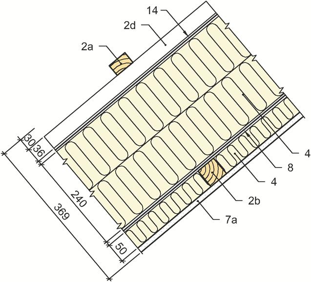 10 Principle design of separating floors between housing units Parquet or stiff flooring 2a 3050 mm battens c/c 600 mm 9 material