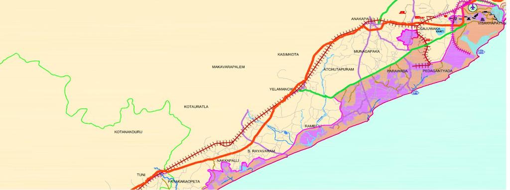 RAIL NETWORK CHENNAI - HOWRAH TRUNK LINE SOUTH CENTRAL RAILWAY
