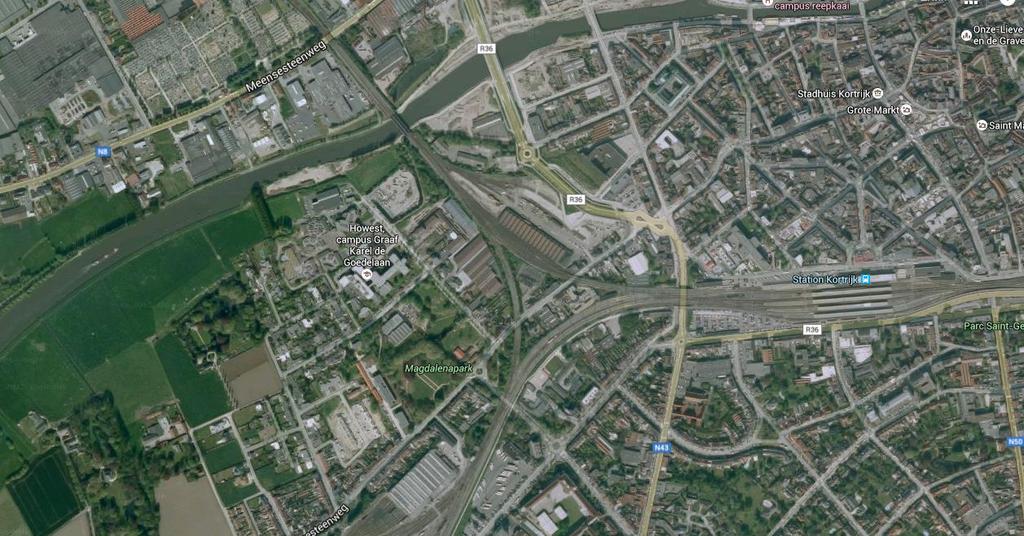 concerns (avoiding heavy transport in the city centre). Neither is there a waste heat source nearby, the waste incinerator of Harelbeke is at the other side of the city.