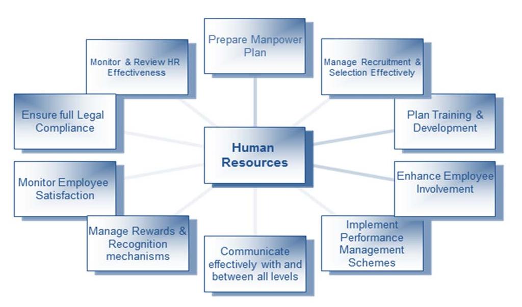 Once the key areas are identified, then the HR manager in this case should outline the specific tasks within each area: what should be done, by whom, when, and so on.