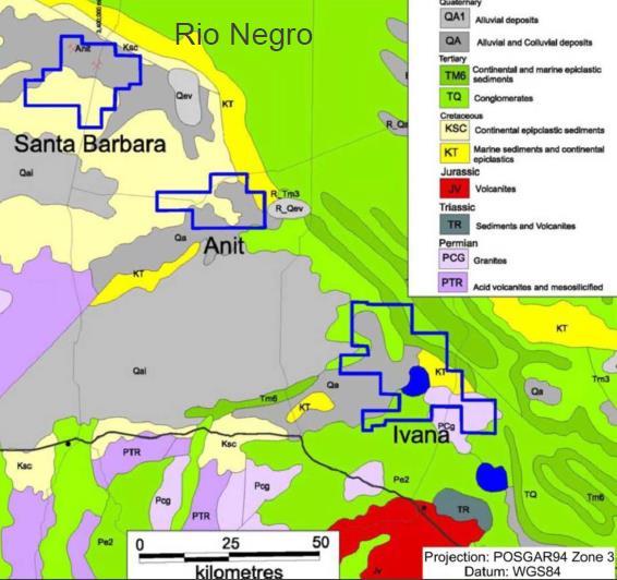 2017 developments On June 19, 2017, Blue Sky reported complete results from the Phase 1 reverse circulation (RC) drilling program at the Ivana target, the first of 3 targets to be drilled in 2017 on