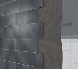 Then, the joints should be reinforced by using wedi Tools self-adhesive reinforcement tape.