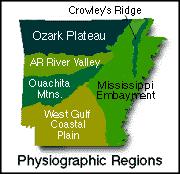 Six Natural Regions of Arkansas Ozark region -