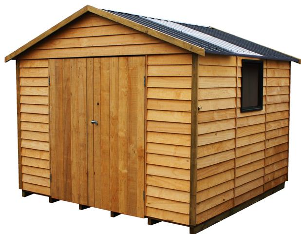 wall panels to cedar weatherboard or ply shadow clad Optional addition of Lean to or Gable end verandah